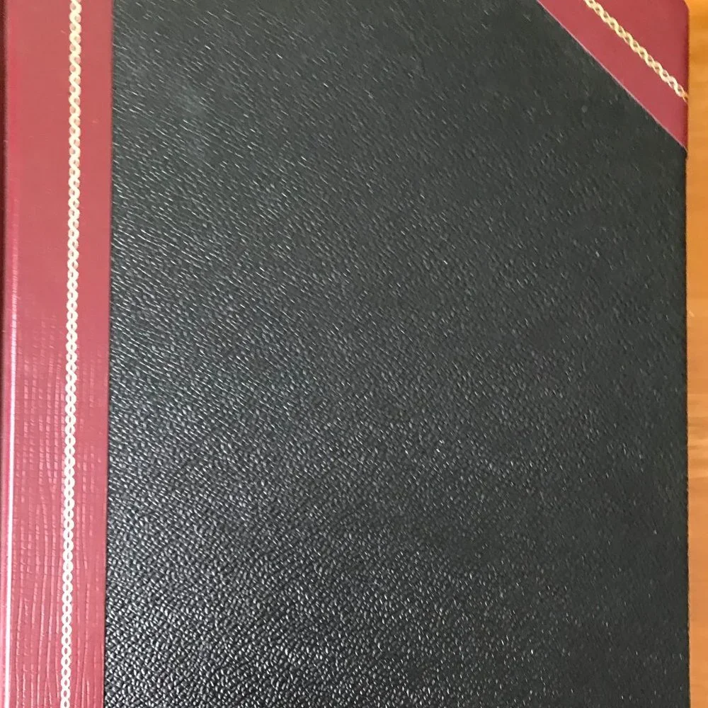 Vintage Ledger Office Accounting Book